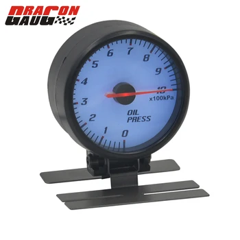 Dragon gauge 60mm Stepper motor Red Pointer White Face Blue backlight Car Oil Pressure gauge Meter With Sensor Pods 0-1000 KPA
Dragon gauge 60mm Stepper motor Red Pointer White Face Blue backlight Car Oil Pressure gauge Meter With Sensor Pods 0-1000 KPA