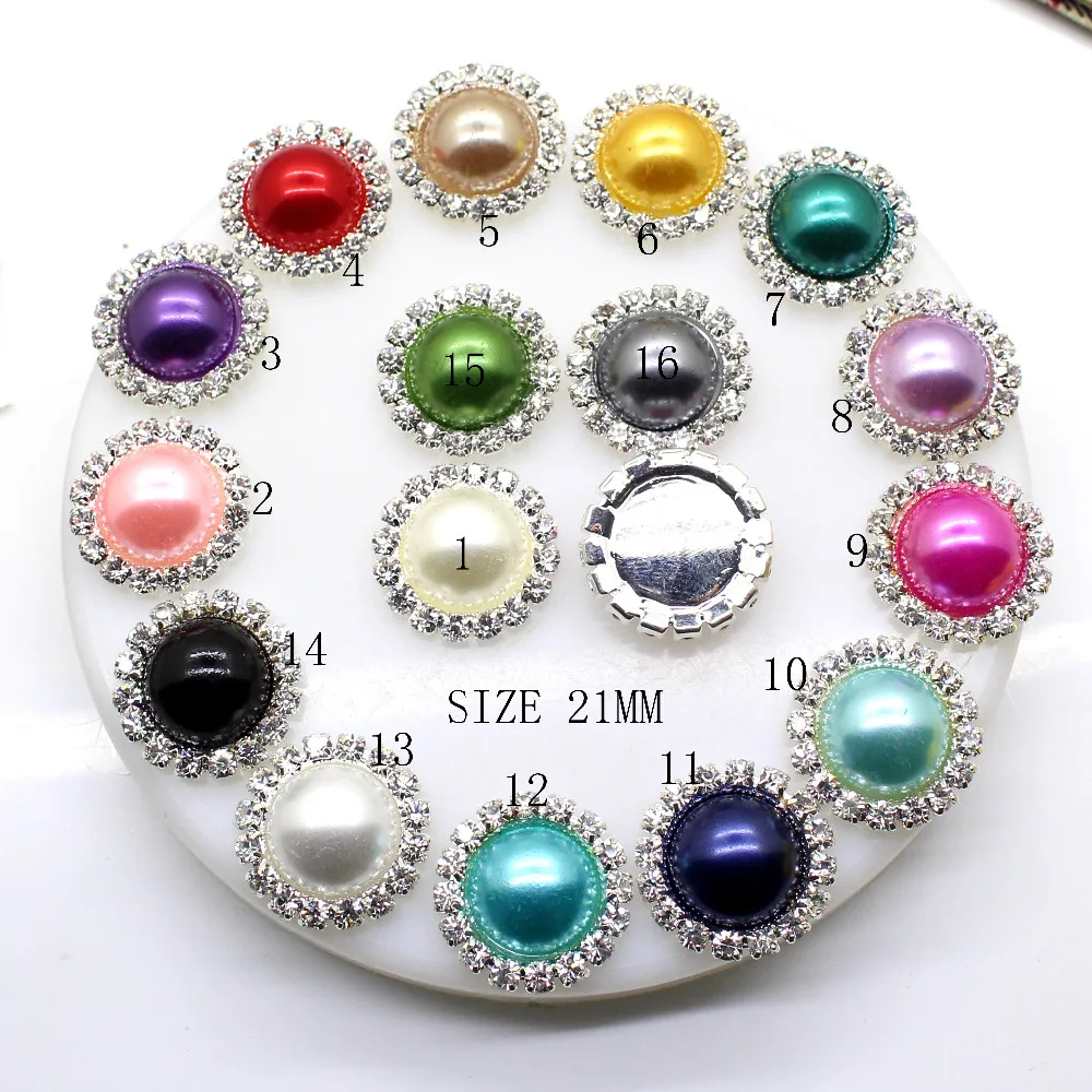 ZMASEY Fashion New 10Pcs/lot 21mm rhinestones diamond button Mix Color Pearl button Wedding DIY Handwork Sewing girl hair Decor
ZMASEY Fashion New 10Pcs/lot 21mm rhinestones diamond button Mix Color Pearl button Wedding DIY Handwork Sewing girl hair Decor