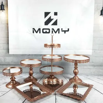 Rose gold metal acrylic mirror decoration with crystal cupcake 1pcs- 7 pcs cake stand set holder
Rose gold metal acrylic mirror decoration with crystal cupcake 1pcs- 7 pcs cake stand set holder