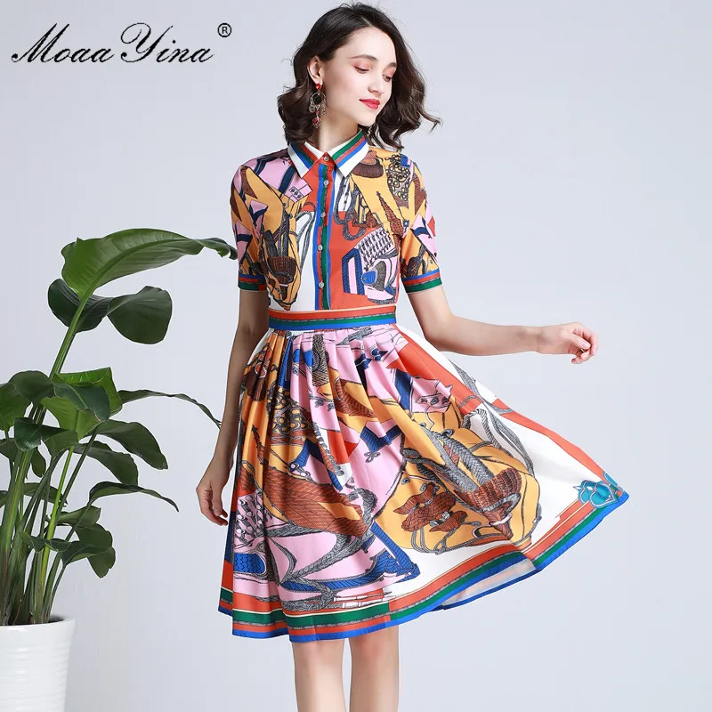MoaaYina Fashion Designer Runway dress Spring Summer Women Dress Short sleeve Abstract Print Slim Elegant Dresses
MoaaYina Fashion Designer Runway dress Spring Summer Women Dress Short sleeve Abstract Print Slim Elegant Dresses