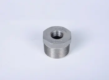 304 Stainless Steel Hex Bushing, 1/2" x 1/8", Male x Female BSPT Thread -Pipe Fitting
304 Stainless Steel Hex Bushing, 1/2" x 1/8", Male x Female BSPT Thread -Pipe Fitting
