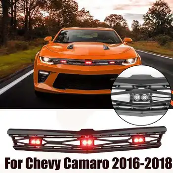 Black Red LED Light Auto LED Top Grille For Chevy Camaro 2016-2018 LED Front GRILLE Car Racing Grills Protector Accessories
Black Red LED Light Auto LED Top Grille For Chevy Camaro 2016-2018 LED Front GRILLE Car Racing Grills Protector Accessories