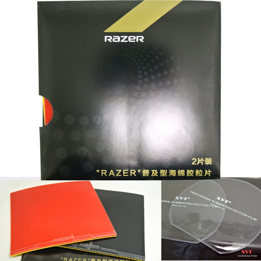 NEW ARRIVAL RAZER Training Table Tennis rubber,Table Tennis cover 2pcs/pack Send XVT Rubber Protection Film
NEW ARRIVAL RAZER Training Table Tennis rubber,Table Tennis cover 2pcs/pack Send XVT Rubber Protection Film