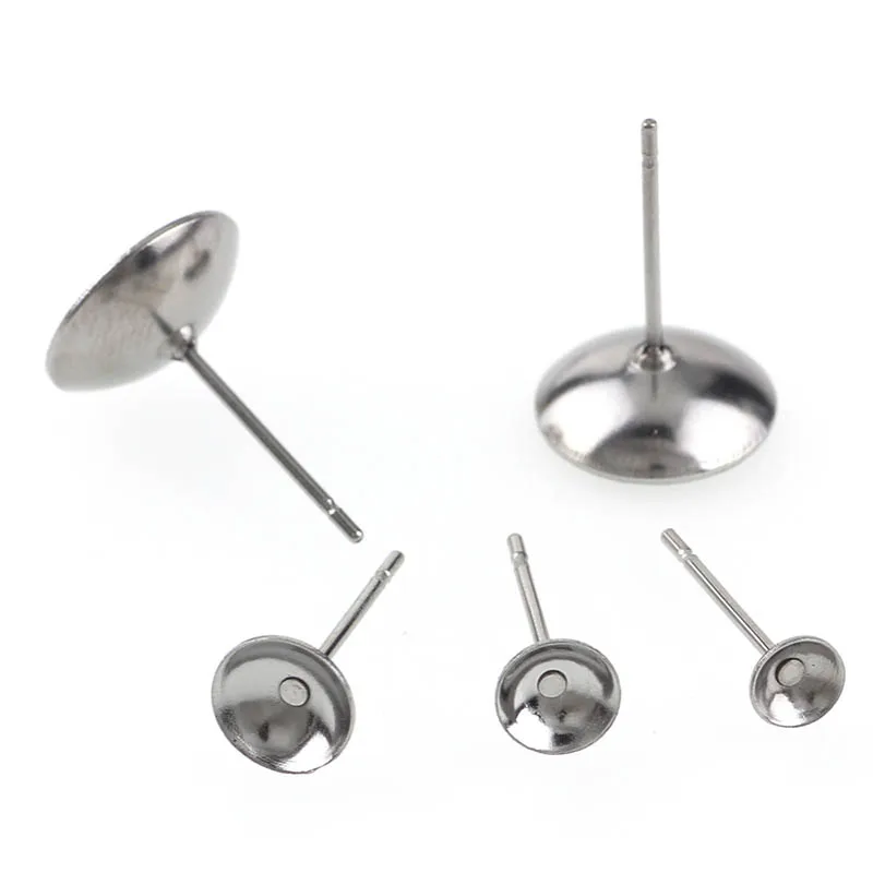 100pcs Stainless Steel Earring Base 4/5/6mm Cup Setting Fits Crystal Stud Earring for DIY Jewelry Making Ear Post Pin Findings
100pcs Stainless Steel Earring Base 4/5/6mm Cup Setting Fits Crystal Stud Earring for DIY Jewelry Making Ear Post Pin Findings