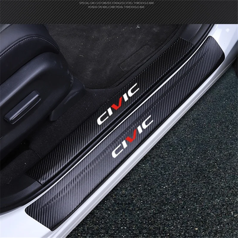 Door sill leather welcome pedal interior decoration door edge strip light protection modification for Honda civic 10th
Door sill leather welcome pedal interior decoration door edge strip light protection modification for Honda civic 10th