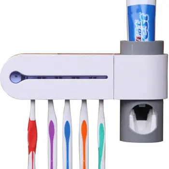 3-in-1 Toothpaste dispenser Toothbrush Holder Toothbrush Sanitizer Sterilizer Cleaner Storage Holder Drop Shipping ap1220
3-in-1 Toothpaste dispenser Toothbrush Holder Toothbrush Sanitizer Sterilizer Cleaner Storage Holder Drop Shipping ap1220