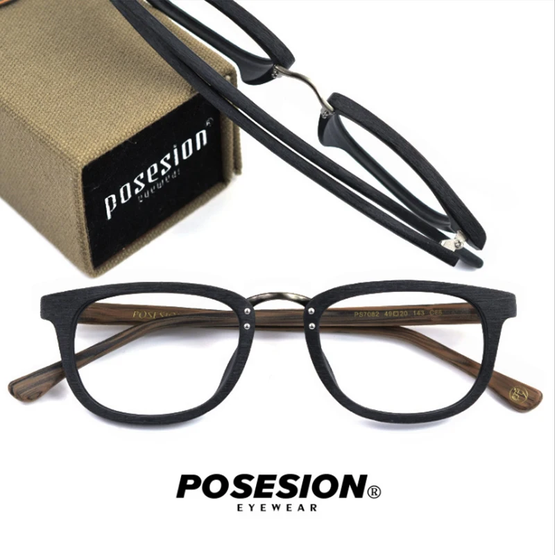 POSESION Eyeglasses Frame Glasses Men Computer Optical Retro Acetate Prescription Spectacle Frame Clear Lens Eyewear Male Female
POSESION Eyeglasses Frame Glasses Men Computer Optical Retro Acetate Prescription Spectacle Frame Clear Lens Eyewear Male Female