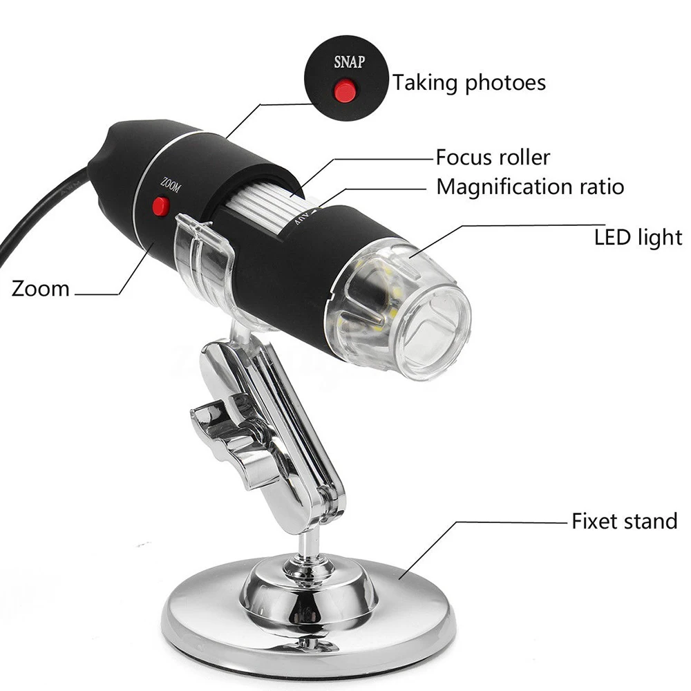 2019 USB Microscope Camera 1600X 1000X 500X 8 LED USB Electronic Microscope Digital Microscope Magnifier Endoscope Microscopio
2019 USB Microscope Camera 1600X 1000X 500X 8 LED USB Electronic Microscope Digital Microscope Magnifier Endoscope Microscopio