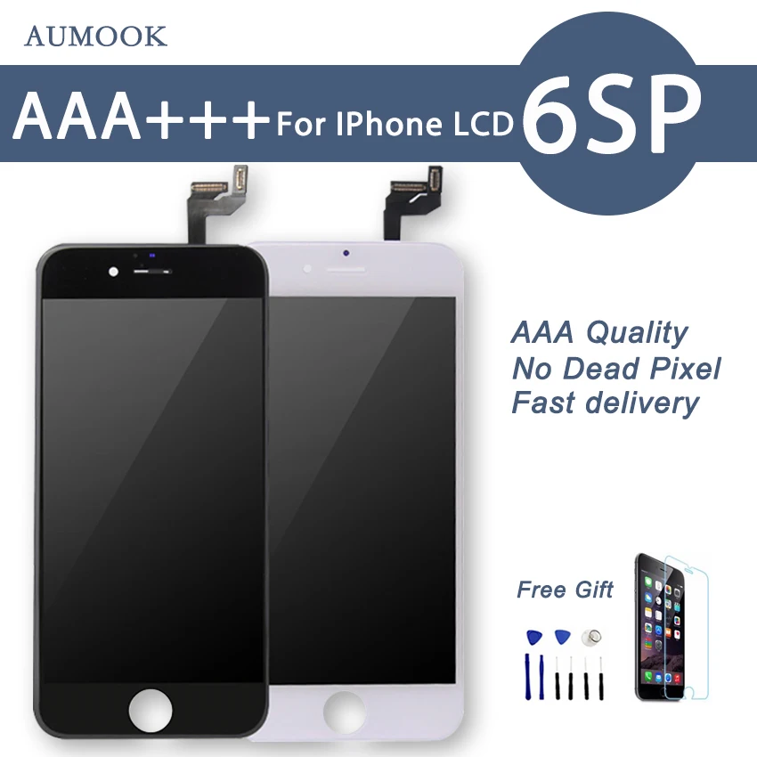 10Pcs/lot 100% No Dead Pixel for IPhone 6S plus LCD Display Touch Screen 5.5 inch Digitizer Assembly Replacement free Shipping
10Pcs/lot 100% No Dead Pixel for IPhone 6S plus LCD Display Touch Screen 5.5 inch Digitizer Assembly Replacement free Shipping
