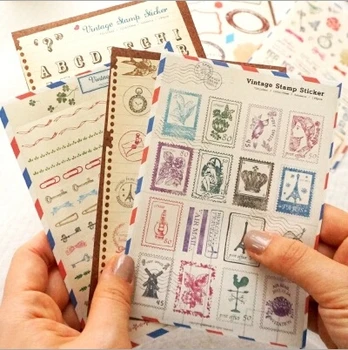 6sheets/pack New Korea Vintage Stamp series decoration Paper Sticker set/Multifunction/DIY sealing Sticker/Sign post
6sheets/pack New Korea Vintage Stamp series decoration Paper Sticker set/Multifunction/DIY sealing Sticker/Sign post