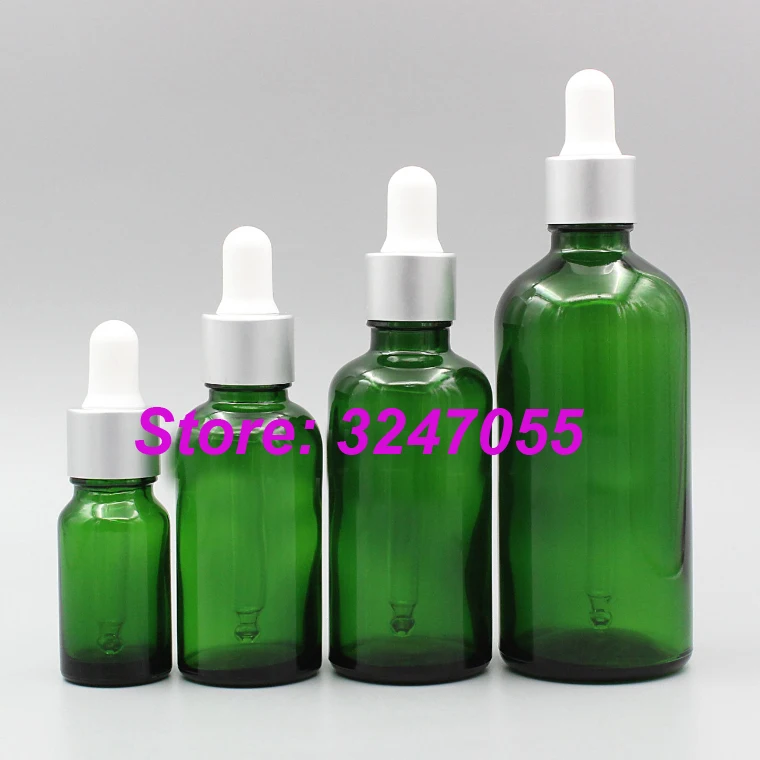 5ml10ml15ml20ml30ml50ml100ml зеленые стеклянные косметические эфирные масла бутылки красота