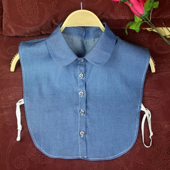KLV Women Button Down Denim Color False Collar Detachable Shirt Fake Necklace Lapel
KLV Women Button Down Denim Color False Collar Detachable Shirt Fake Necklace Lapel