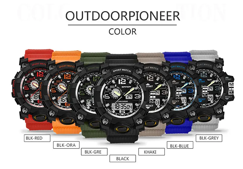 Relogio Masculino SANDA Luxury Brand G Chronograph Men's Military Sports Watch 18 Relogio Masculino SANDA Luxury Brand G Chronograph Men's Military Sports Watch 5