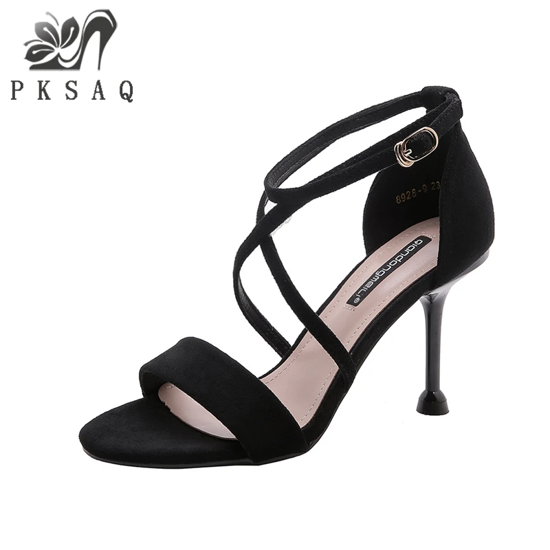 PKSAQ Stiletto Sandals Female 2019 Summer New High Heels Wild Black Roman Sexy Word Belt Women's Shoes Ladies Sandals P55-02
PKSAQ Stiletto Sandals Female 2019 Summer New High Heels Wild Black Roman Sexy Word Belt Women's Shoes Ladies Sandals P55-02