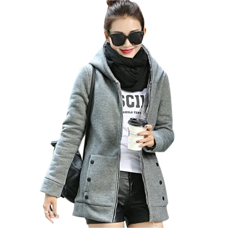 Women Hoodies Sweatshirts 2019 Winter Womens Zipper Hoodies Sweatshirt Fashion Zipper Jacket Solid Feminino
Women Hoodies Sweatshirts 2019 Winter Womens Zipper Hoodies Sweatshirt Fashion Zipper Jacket Solid Feminino