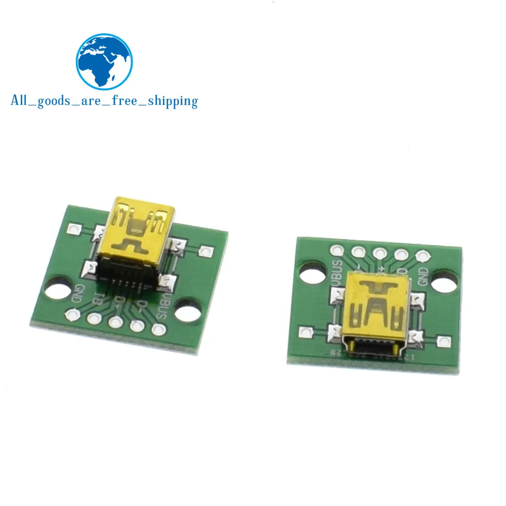 TZT 5pcs Mini USB to DIP Adapter Converter for 2.54mm PCB Board DIY Power Supply NEW
TZT 5pcs Mini USB to DIP Adapter Converter for 2.54mm PCB Board DIY Power Supply NEW