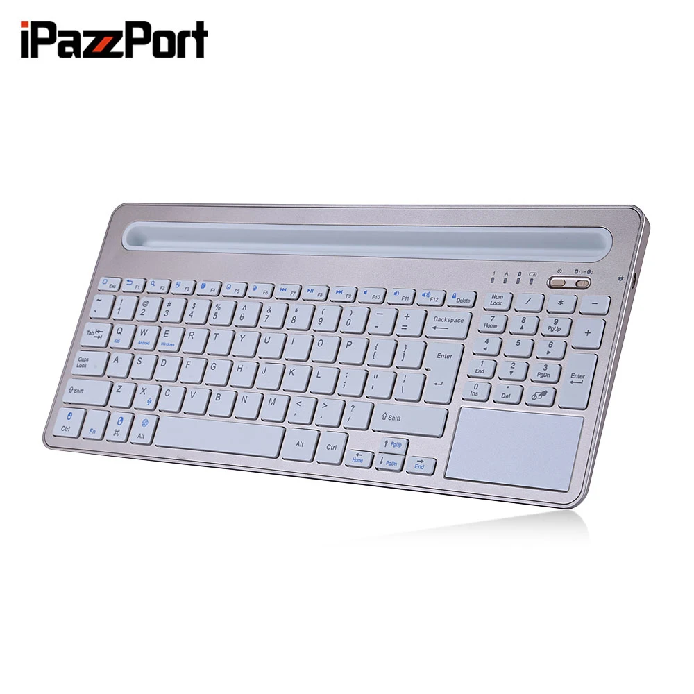 Оригинальный iPazzPort 85BT Беспроводная клавиатура Bluetooth 3 0 планшет держатель