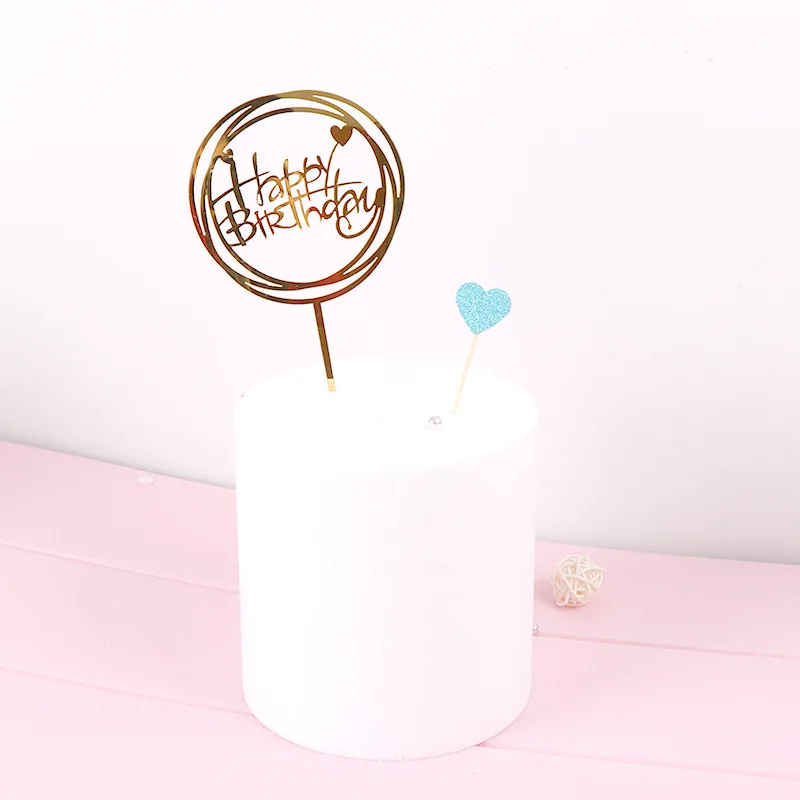 1 Pc Birthday Cake Decoration Acrylic Double-sided Mirror Card Baking Decoration Ornaments Creative Flag Wedding Decoration
1 Pc Birthday Cake Decoration Acrylic Double-sided Mirror Card Baking Decoration Ornaments Creative Flag Wedding Decoration