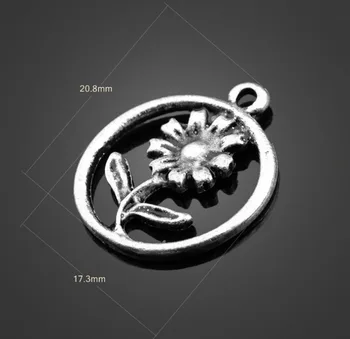 250pcs Antique Silver Alloy Circle Sunflower Hang jewelry Charms Pendants Necklace Bracelet Metal buckles tassel accessories
250pcs Antique Silver Alloy Circle Sunflower Hang jewelry Charms Pendants Necklace Bracelet Metal buckles tassel accessories