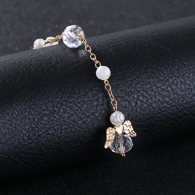 KOMi Pearl Rose Bead Bracelet Religion Jesus Little Angel Rosary Bracelet Christianity European Alloy jewelry Hot sale R-163
KOMi Pearl Rose Bead Bracelet Religion Jesus Little Angel Rosary Bracelet Christianity European Alloy jewelry Hot sale R-163