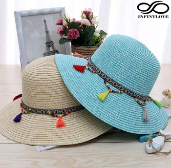 LUCKYLIANJI Fashion Summer Girls Sun Wild Holiday Vacation Foldable Womens Straw Wide Brim Floppy Cloche Hat with Beads Ribbon
LUCKYLIANJI Fashion Summer Girls Sun Wild Holiday Vacation Foldable Womens Straw Wide Brim Floppy Cloche Hat with Beads Ribbon