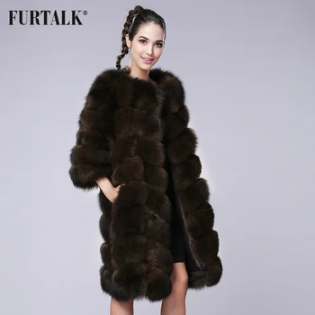 FURTALK Winter Russian Women's Real natural fox fur coat detachable Fur Coat With 3/4 Sleeves Waistcoat Gilet Clothing Outwear
FURTALK Winter Russian Women's Real natural fox fur coat detachable Fur Coat With 3/4 Sleeves Waistcoat Gilet Clothing Outwear