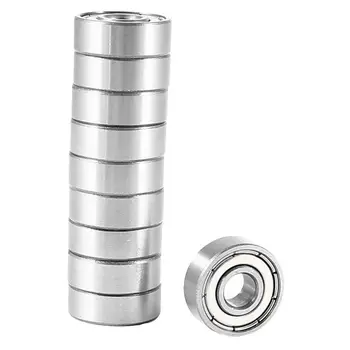 10 pieces 607ZZ 19 x 7 x6mm sealed one row deep Metal ball bearings