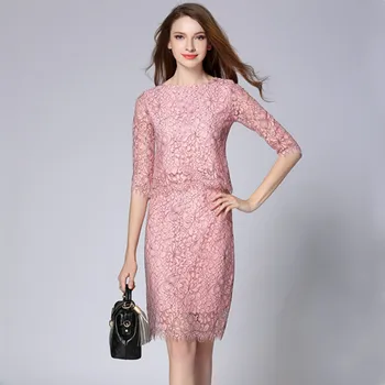 A Lady Outfit 2017 Spring/Summer Outfit New Floral Fashion Round Collar Lace Hollow Out Bust Skirt Suit Two-Piece Women S-XXL
A Lady Outfit 2017 Spring/Summer Outfit New Floral Fashion Round Collar Lace Hollow Out Bust Skirt Suit Two-Piece Women S-XXL