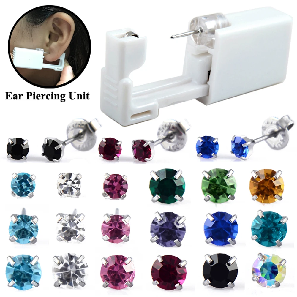 Disposable Sterilized Safety Nose Ear Piercing Unit Cartilage Tragus Helix Piercing Gun Tool Kit Build In Ear Studs Earring
Disposable Sterilized Safety Nose Ear Piercing Unit Cartilage Tragus Helix Piercing Gun Tool Kit Build In Ear Studs Earring