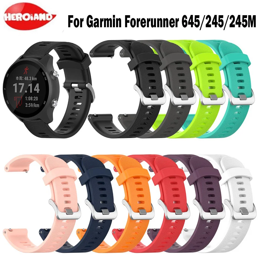 Replacement Watch Strap for Garmin Vivoactive 3 Vivomove HR Silicone Wrist Band for Garmin Forerunner 245/645 Bracelet Strap
Replacement Watch Strap for Garmin Vivoactive 3 Vivomove HR Silicone Wrist Band for Garmin Forerunner 245/645 Bracelet Strap