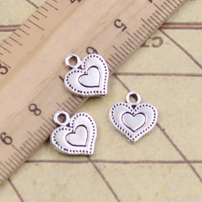 20pcs/lot Charms heart 13x11mm Antique Silver Pendants Making DIY Handmade Tibetan Silver Finding Jewelry for Bracelet
20pcs/lot Charms heart 13x11mm Antique Silver Pendants Making DIY Handmade Tibetan Silver Finding Jewelry for Bracelet