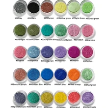 30 Warna Kuku Bubuk Mutiara Resin Pigmen Dye Resin Pewarna UV Resin Glitter, Epoxy Warna Pewarna mutiara UV Resin Pigmen(China)