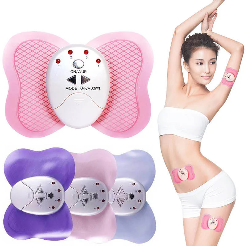 Battery Butterfly muscle massager electronic pulse celulite Body Slimming Massager mini Body neck back Muscle Massage tools
Battery Butterfly muscle massager electronic pulse celulite Body Slimming Massager mini Body neck back Muscle Massage tools