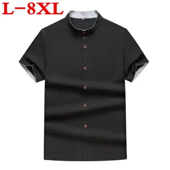 Plus Size Spring and autumn Mens Casual Shirts Cotton Linen Gray Color Brand Clothing Man's Long Sleeve Slim Clothes Male Tops 
Plus Size Spring and autumn Mens Casual Shirts Cotton Linen Gray Color Brand Clothing Man's Long Sleeve Slim Clothes Male Tops