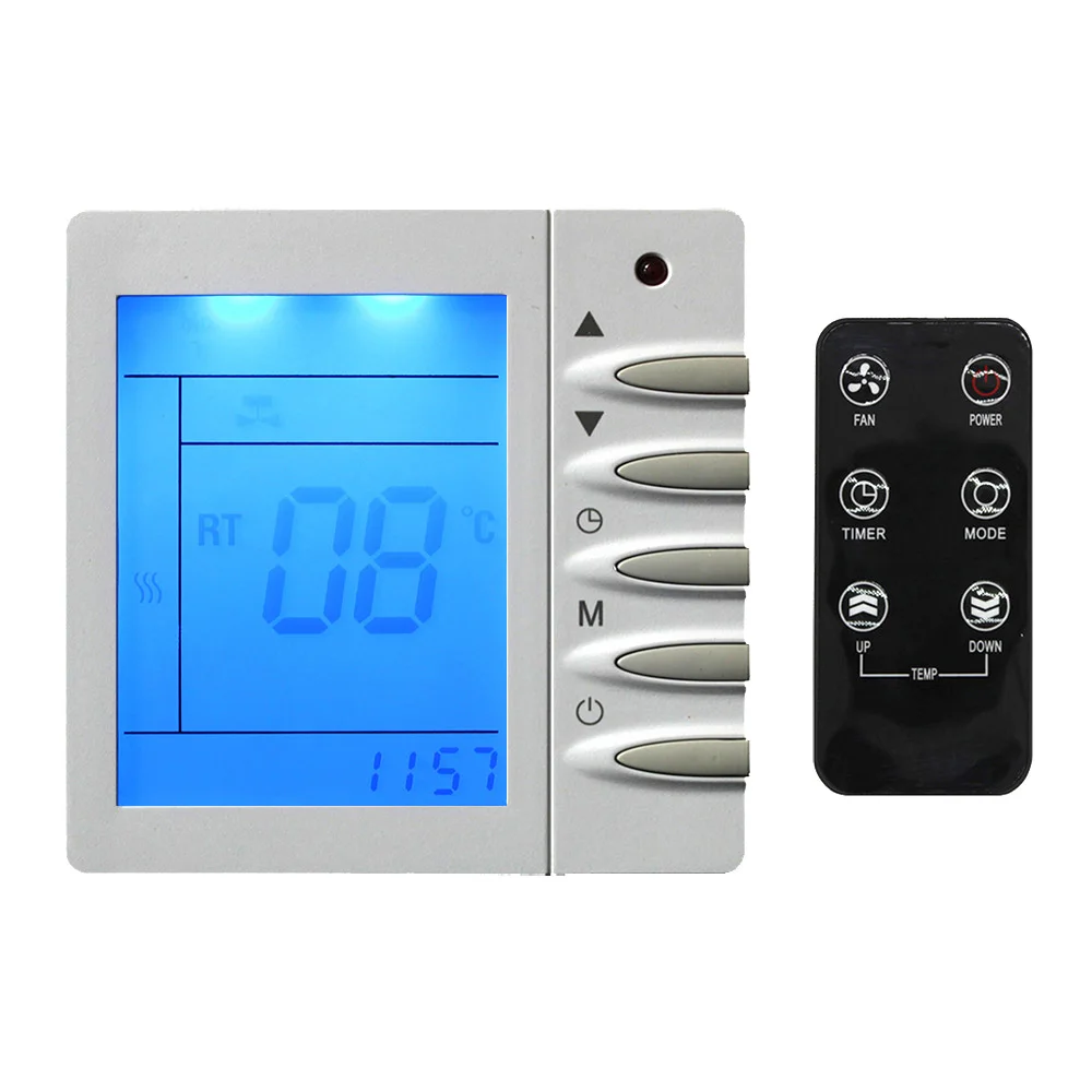 Image LCD Display  Water Heating Thermostat Weekly Programmable Room Temperature Controller  with Remote Control