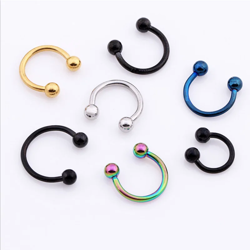 2pcs Colorful Steel Horseshoe Bar Lip Nose Septum Rings Ear Rings Body Piercing Pirsing 3 Sizes available
2pcs Colorful Steel Horseshoe Bar Lip Nose Septum Rings Ear Rings Body Piercing Pirsing 3 Sizes available