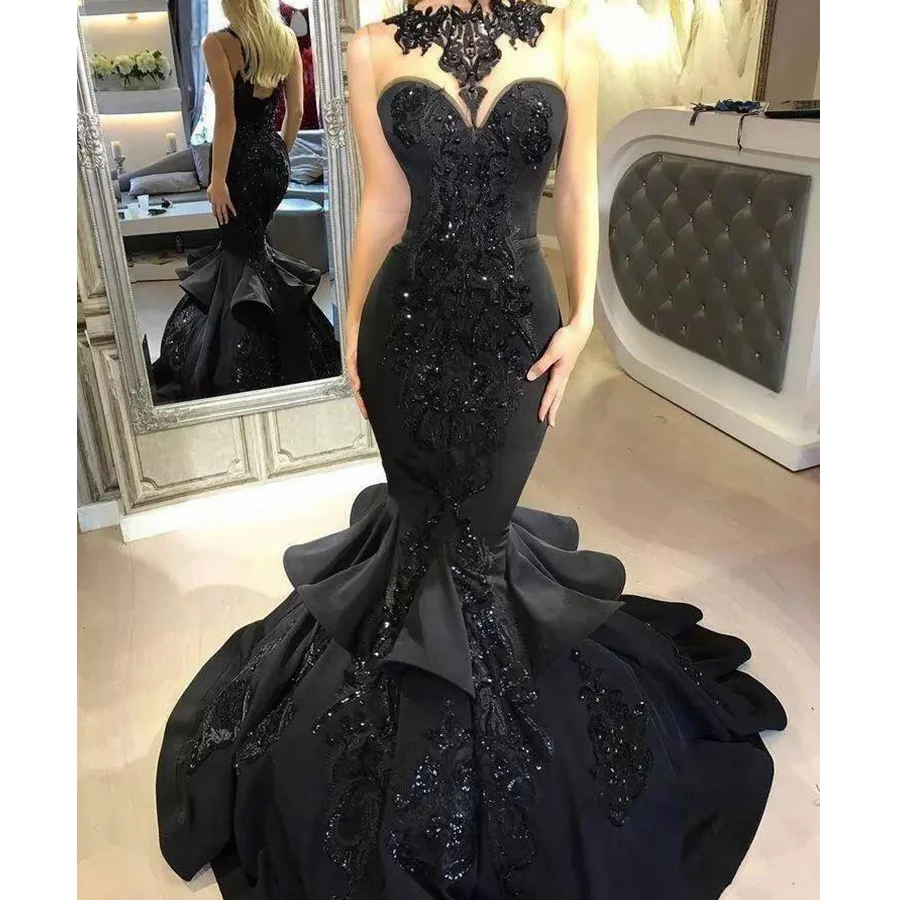 2018-black-long-prom-party-dresses-sexy-beaded-appliqued-cascading-ruffled-mermaid-court-train-backless-formal-wear-evening-gowns