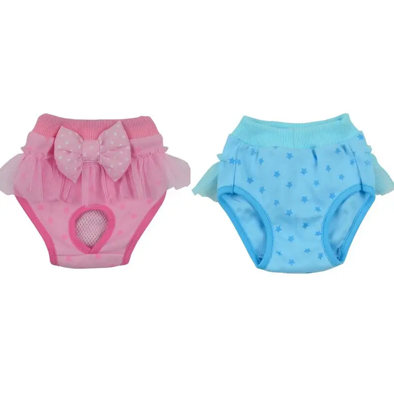 Image Panty Pant Diaper Pet Underwear Pet Dog Puppy Diaper Pants Physiological Sanitary Bow Short Panty Nappy Underwear