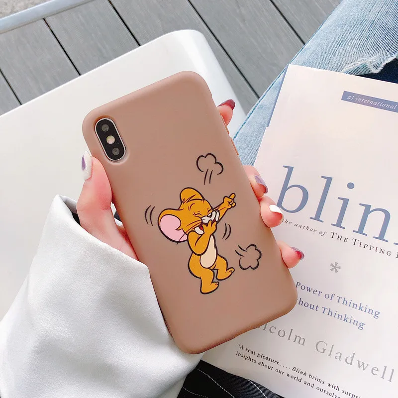 JAMULAR Funny Cartoon Tom Jerry Case Cover For iPhone X XS MAX XR 7 6 6s Plus Soft TPU Matte Phone Cover For iPhone 8 Cat Fundas
JAMULAR Funny Cartoon Tom Jerry Case Cover For iPhone X XS MAX XR 7 6 6s Plus Soft TPU Matte Phone Cover For iPhone 8 Cat Fundas