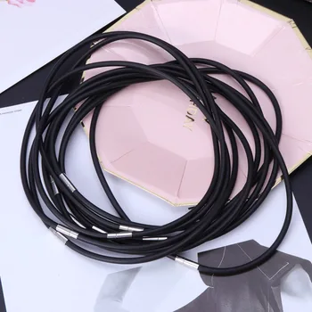 Hot 10pcs DIY Necklace Rope Cord Rubber Black Jewelry Making With Clasp Gift Fashion necklace DIY accessory
Hot 10pcs DIY Necklace Rope Cord Rubber Black Jewelry Making With Clasp Gift Fashion necklace DIY accessory