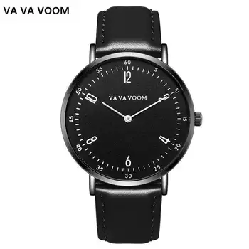 Men Wristwatch Black Leather Watch Fashion Male Digital Display Quartz Clock Luxury Brand VA VA VOOM Watches Relojes Para Hombre
Men Wristwatch Black Leather Watch Fashion Male Digital Display Quartz Clock Luxury Brand VA VA VOOM Watches Relojes Para Hombre