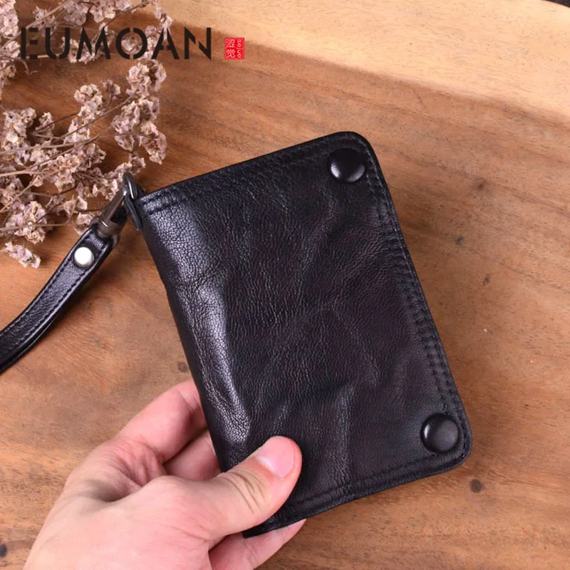 EUMOAN Handmade wallet men's short section vertical leather retro wallet female youth Japanese and Korean vegetable tanned lambs
EUMOAN Handmade wallet men's short section vertical leather retro wallet female youth Japanese and Korean vegetable tanned lambs