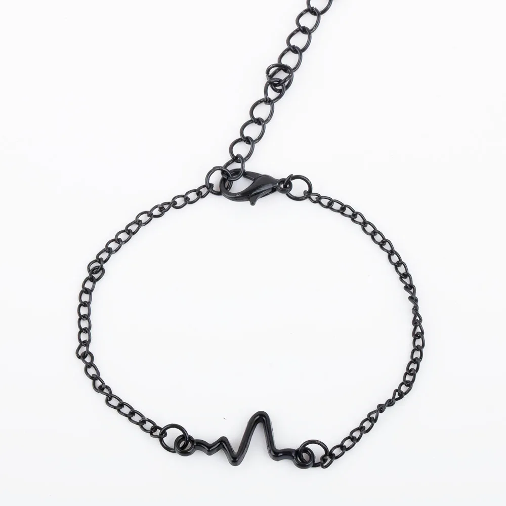 Fashion 1pc Lovers Unisex Gold Silver Simple Personality Heartbeat ECG Bracelet Electrocardiogram Lightning Jewelry Accessories
Fashion 1pc Lovers Unisex Gold Silver Simple Personality Heartbeat ECG Bracelet Electrocardiogram Lightning Jewelry Accessories