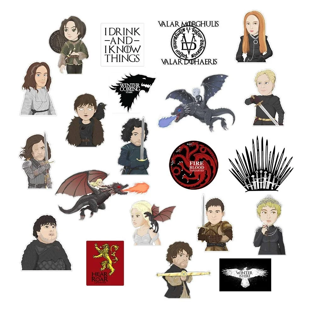 For Game of Thrones Stickers, 21 PCS G-Party Pack with Daenerys Targaryen, Night King Cersei Dragon Decals Computer, Bottle
For Game of Thrones Stickers, 21 PCS G-Party Pack with Daenerys Targaryen, Night King Cersei Dragon Decals Computer, Bottle