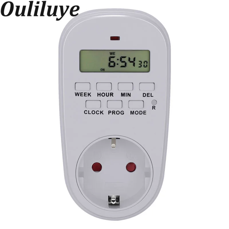 230V Adjustable Programmable Setting of Clock Time Digital Timer Switch Electronic Energy Saving Smart Power Socket EU / US Plug
230V Adjustable Programmable Setting of Clock Time Digital Timer Switch Electronic Energy Saving Smart Power Socket EU / US Plug
