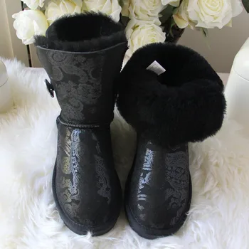 High Quality Classic China Brands 2018 Woman Snow Boots Sheepskin Leather Snow Boots Natural Fur Warm Wool Winter Women's Boots
High Quality Classic China Brands 2018 Woman Snow Boots Sheepskin Leather Snow Boots Natural Fur Warm Wool Winter Women's Boots
