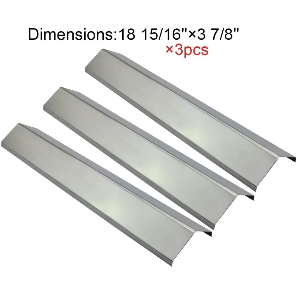 BBQ Parts 95051(3-pack) Stainless Steel Heat Shield Replacement Heat Plate for Chargriller 3001,3030,4000,5050 Gas Grill Models
BBQ Parts 95051(3-pack) Stainless Steel Heat Shield Replacement Heat Plate for Chargriller 3001,3030,4000,5050 Gas Grill Models