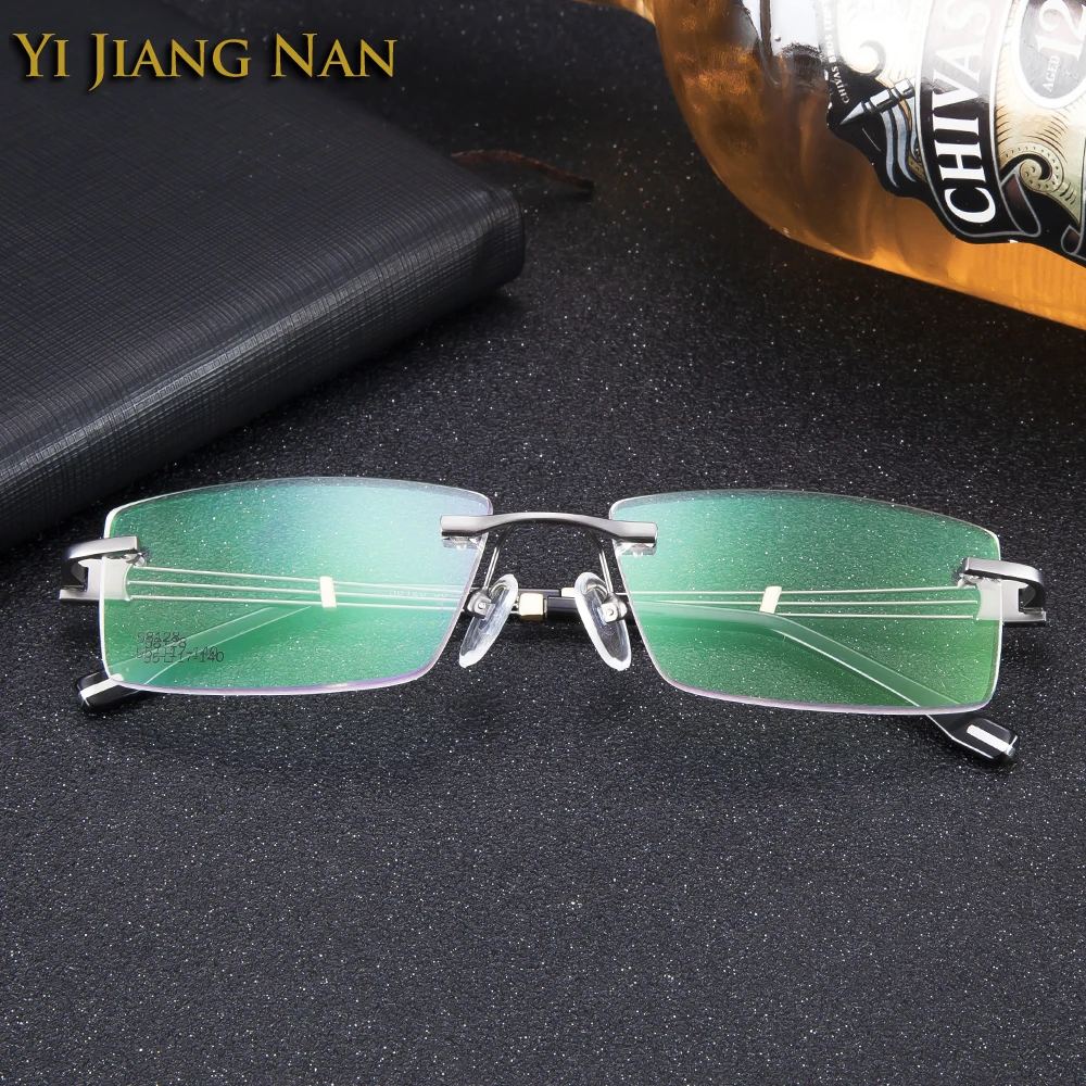 Glasses Myopia Rimless Alloy Eyeglasses Fashion Business Style Spectacles Trend Frameless Eye Glass for Men
Glasses Myopia Rimless Alloy Eyeglasses Fashion Business Style Spectacles Trend Frameless Eye Glass for Men