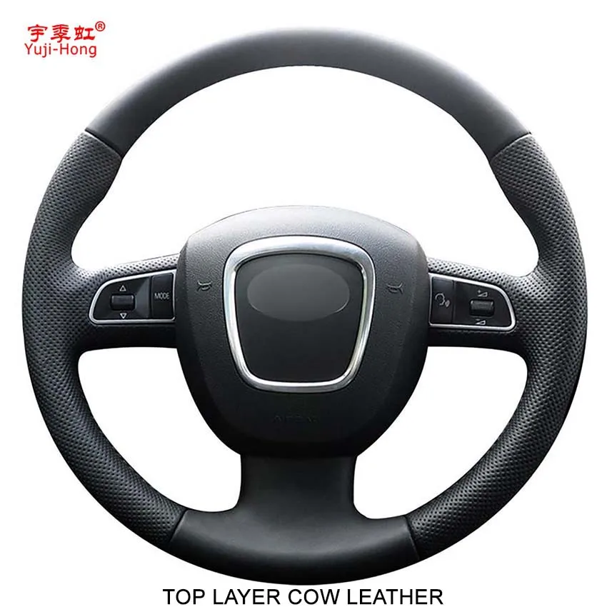 PONSNY Top Layer Genuine Cow Leather Car Steering Wheel Covers Case for Audi A3 (8P) A4 (B8) A5 2008-2010 A6 (C6) 2007-2011
PONSNY Top Layer Genuine Cow Leather Car Steering Wheel Covers Case for Audi A3 (8P) A4 (B8) A5 2008-2010 A6 (C6) 2007-2011