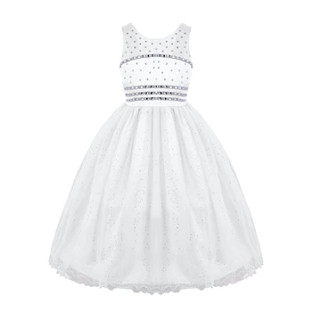 New Kids Girls Mesh Sleeveless Flower Girl Dresses with Detachable Sash Princess Pageant A-Line Wedding Party Dress
New Kids Girls Mesh Sleeveless Flower Girl Dresses with Detachable Sash Princess Pageant A-Line Wedding Party Dress